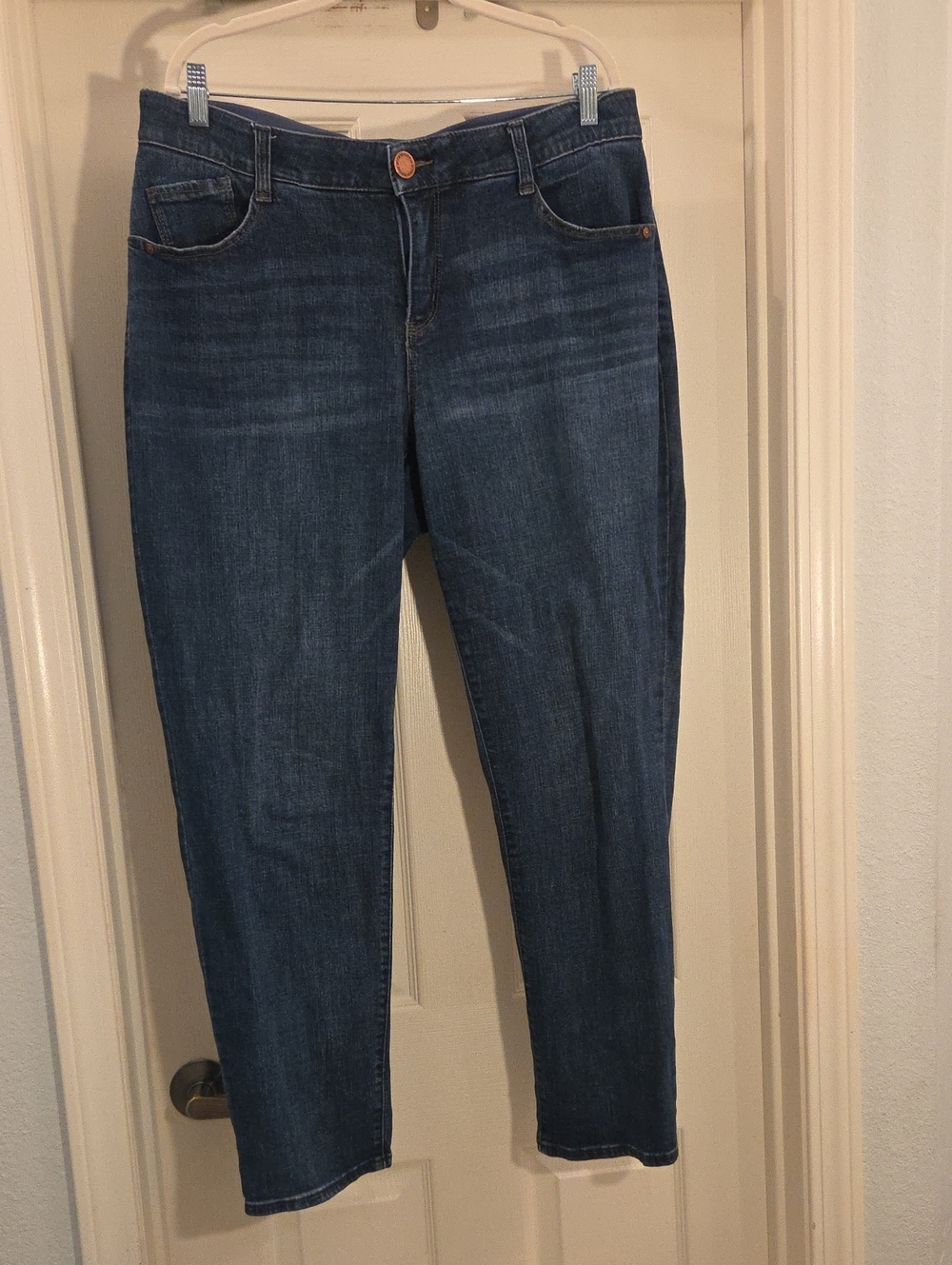 Wit & Wisdon Ab-solution Straight Leg Jeans Plus Size 16W Vintage Style Denim